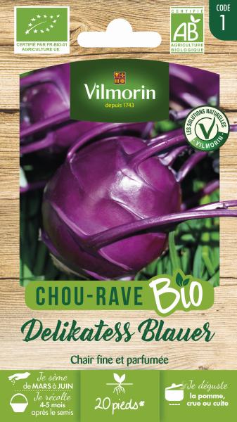Potagères - Chou-Rave Delikatess Blauer - BIO - PACKAGING_RECTO
